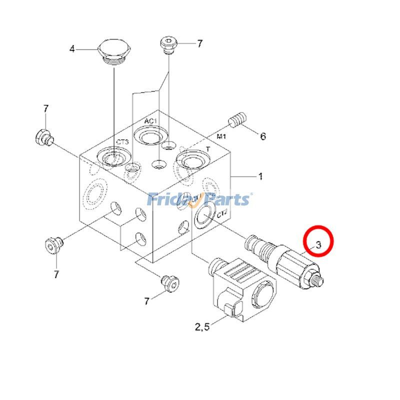 Pressure Operated Directional POD Valve XKBL-00011 for