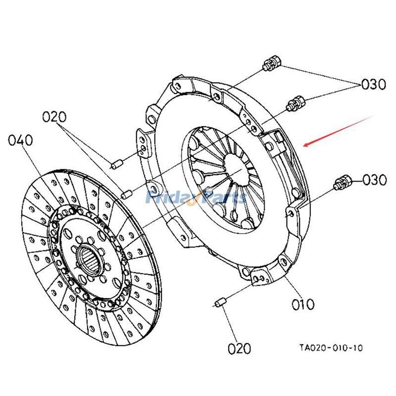 トラクター プレッシャープレート クボタ L4300DT L45 M59 MX5100H