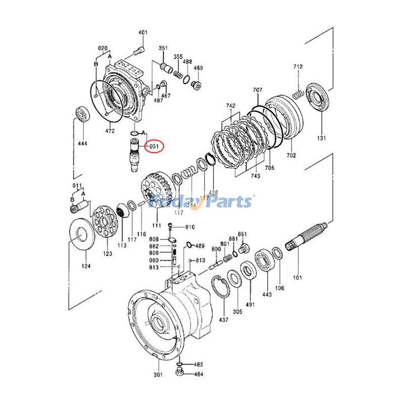 Pressure Relief Valve for Excavator