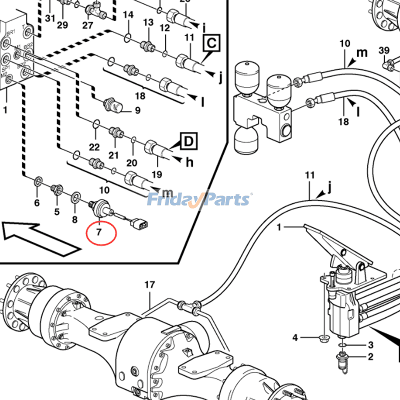 FridayParts Pressure Sensor 
