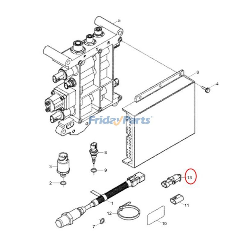 FridayParts Drucksensor QSC8.3 QSK45 QSK60 QST30 Hyundai