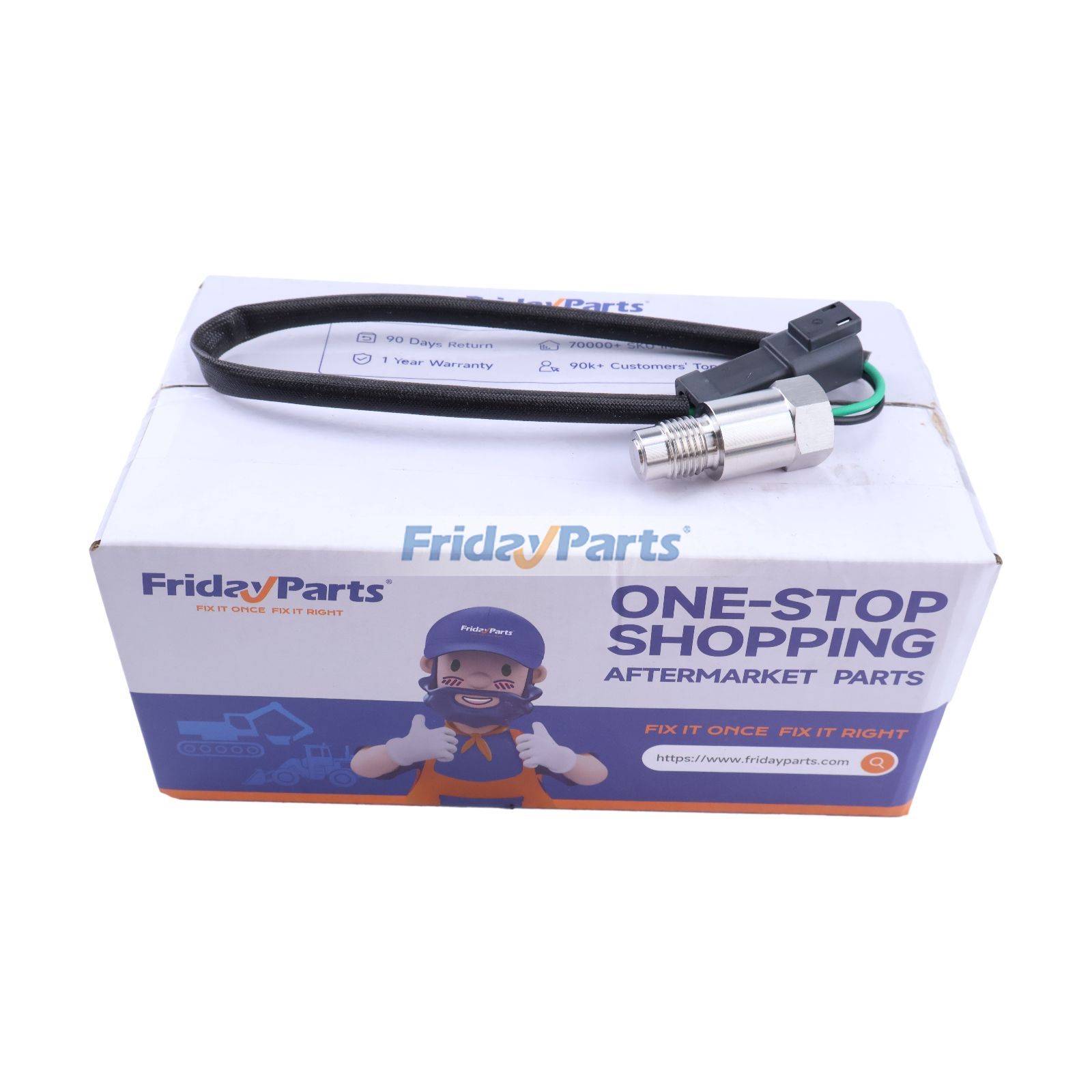 Pressure Sensor 729-11-41000 for Komatsu Dozer D375A-6 D375A-6R D375A-8 D375A-8E D375AI-8 D375AI-8E D37EX-23 D37EX-24 Loader WA200-8 WA270-8 WA320-8 Truck HM300-3 HM300-5 HD325-8