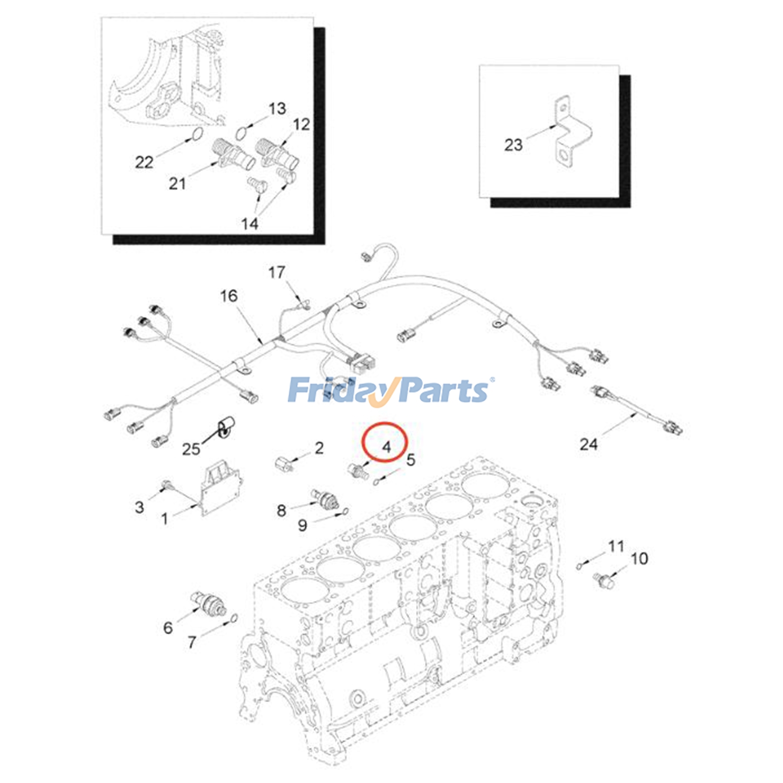 Sensor de presión 87774924 87559412 para excavadora CASE CX210 CX240 CX290 CX330 y tractor MX240 MX270 MX255 MX285 Para CASE