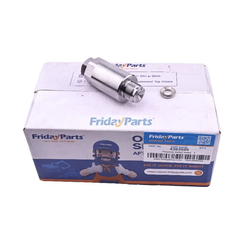 Pressure Relief Valve 4383889 for Cummins Engine ISZ ISG ISX15 QSX15 B6.7 ISC8.3 ISL9 QSB3.3 QSL9