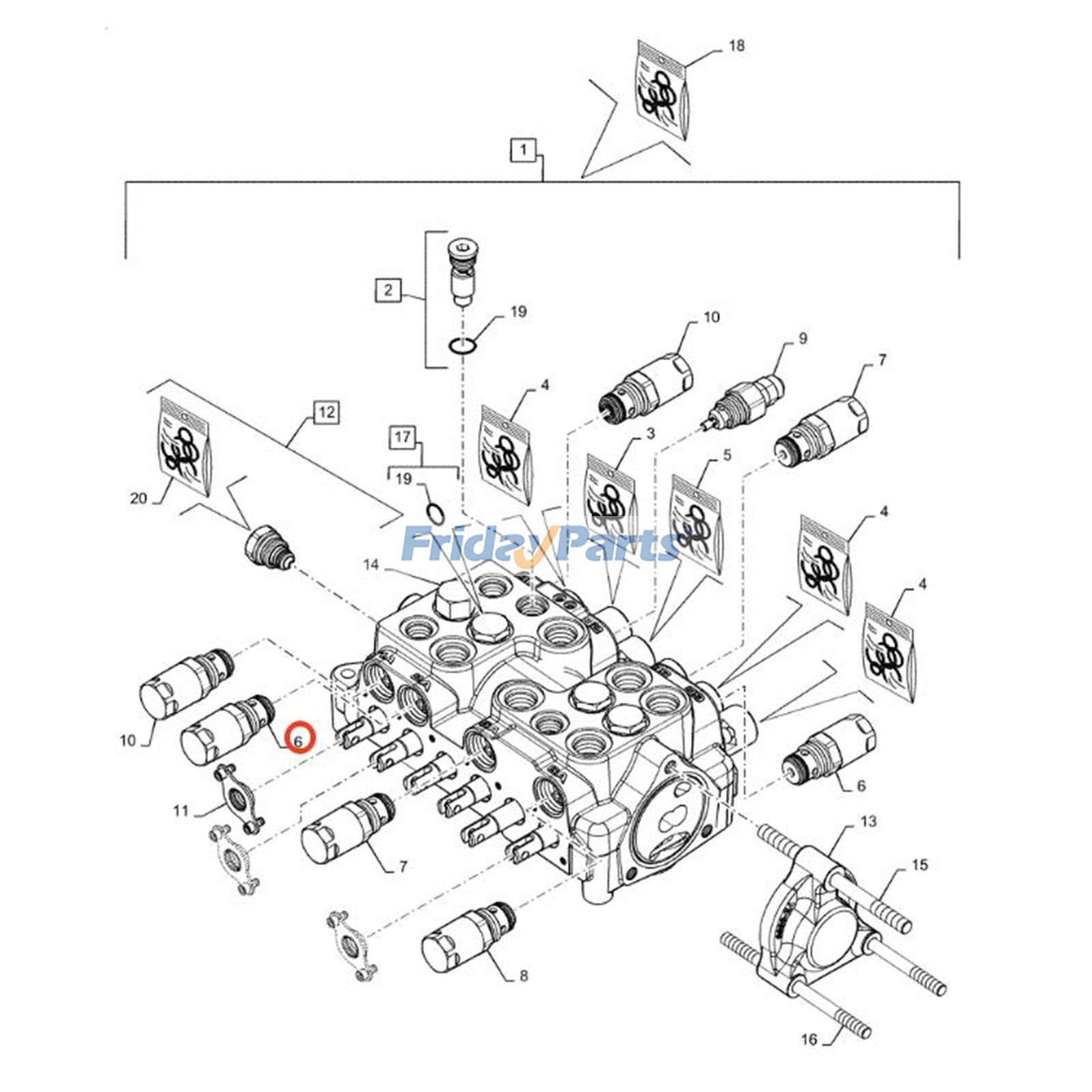Pressure Relief Valve for Loader
