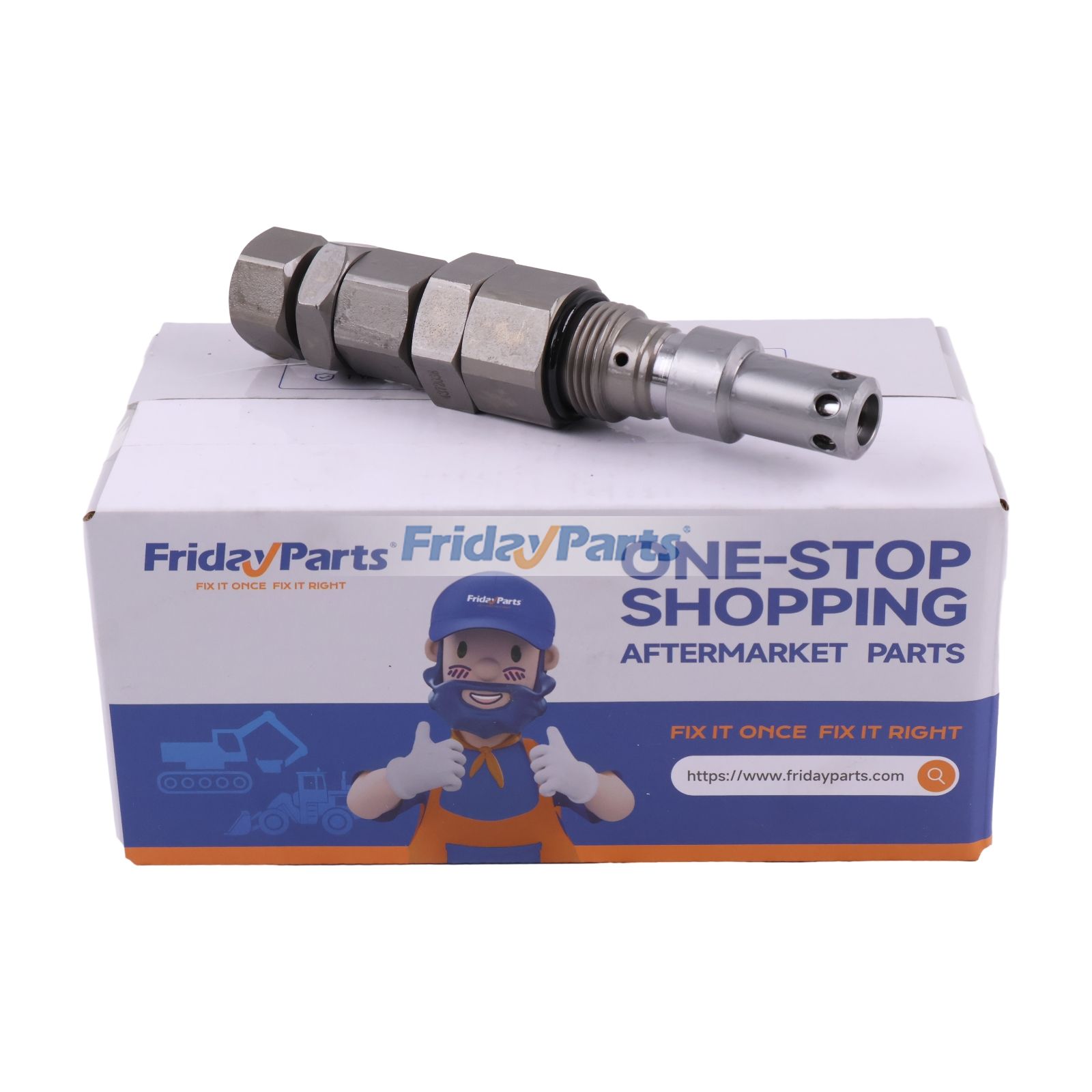 Pressure Relief Valve LJ015010 for CASE Excavator CX240BLR CX250C CX300C CX210CLR CX210C-NLC