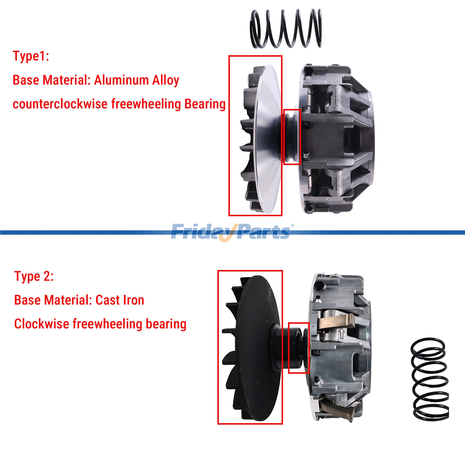 Primary Drive Clutch With Spring Weight for Sport UTV/ATV