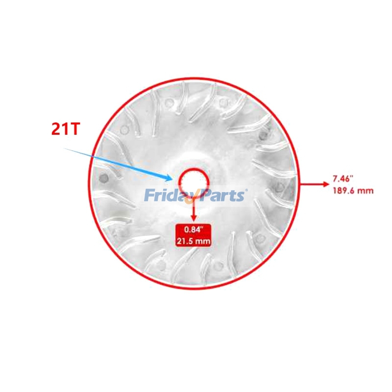 Poulie fixe primaire 5KM-17611-00-00 pour VTT Yamaha Grizzly 660 UTV Rhino 660pourPour Yamaha
