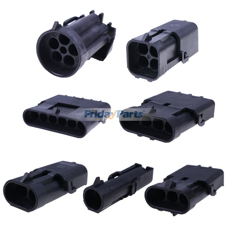 他ブランド用プロ ウェザーパック コネクタキット WP-1104 非ラチェット式圧着工具付き