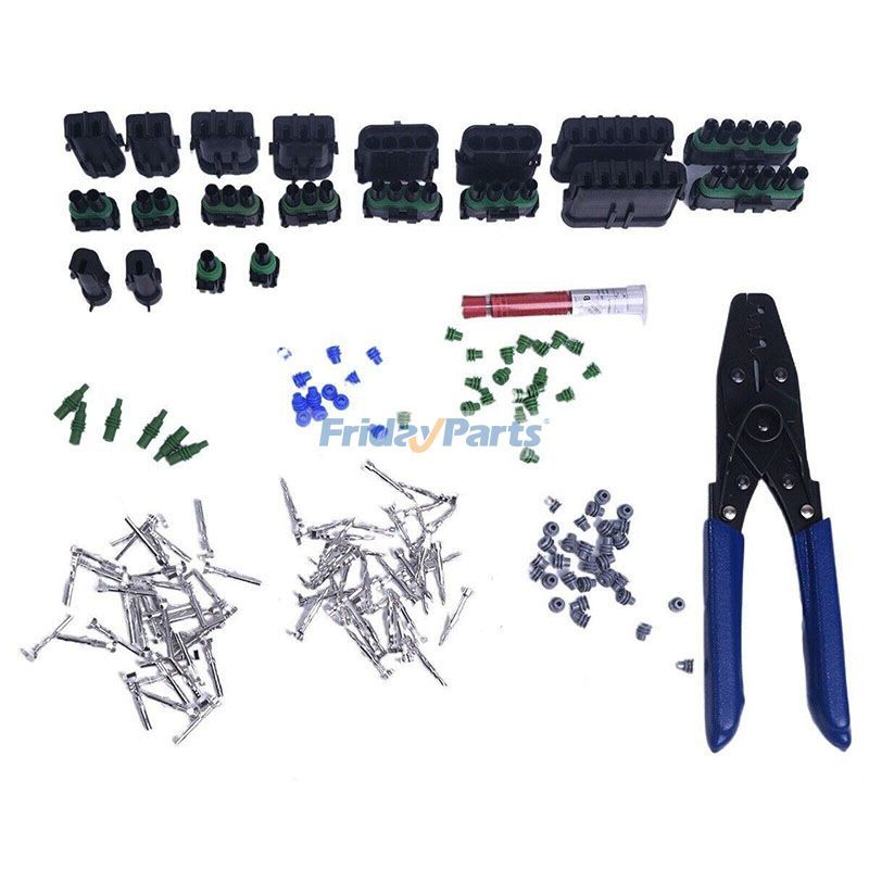 Kit de connecteurs WP-155 Pro Weather Pack avec outil de sertissage T-18pour Autres
