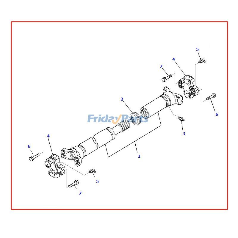 Propeller Shaft Assembly Wheel for Loader