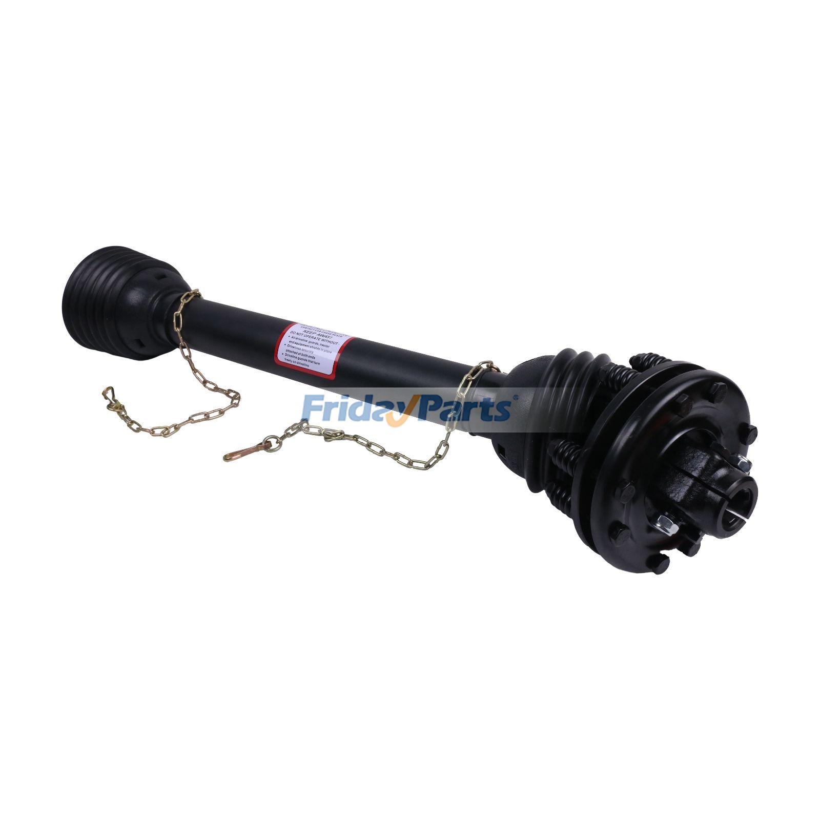 Línea de transmisión de toma de fuerza para tractor con extremo estriado de 1-3/8 x 6, de 36" a 42" de longitud, serie 4