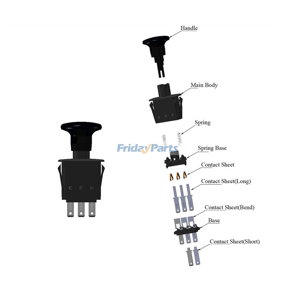 Interrupteur de prise de force pour Snapper Bobcat Dixon Encore Ferris Great Dane Pour BOBCAT