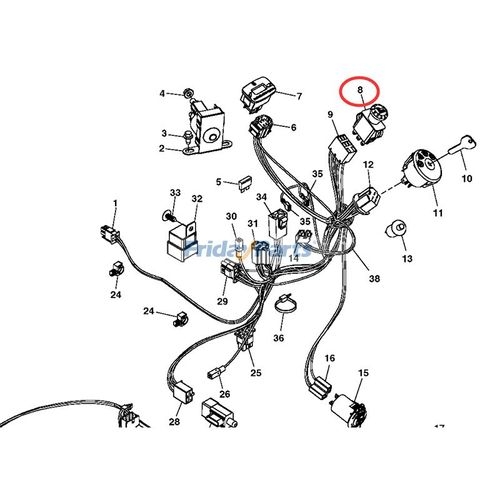 Interruttore A Pulsante Adatto Per John Deere AUC10632 GY20939 - Foto 2