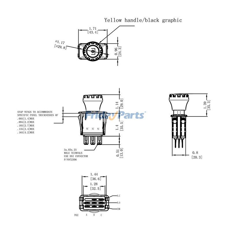  PTO Switch Sabre Scotts Delta GT LX SST LT GX HV 435 2048HV S2554 Lawns For JOHN DEERE