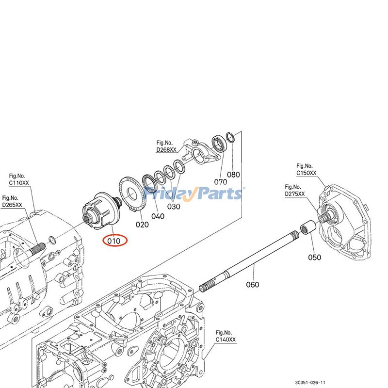トラクター PTOクラッチアセンブリ