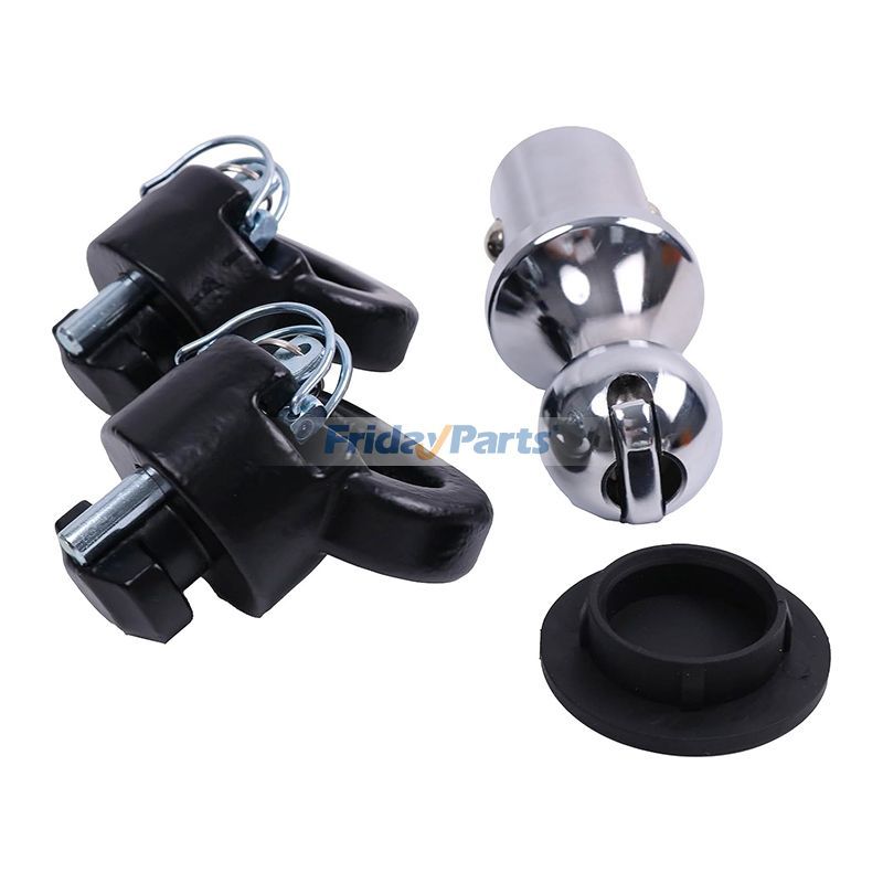 Kit d'ancrage à boule de col de cygne et chaîne de sécurité Puck System 2-5/16" pour Ram Pickup 2500 3500 2013-2023 Pour Dodge