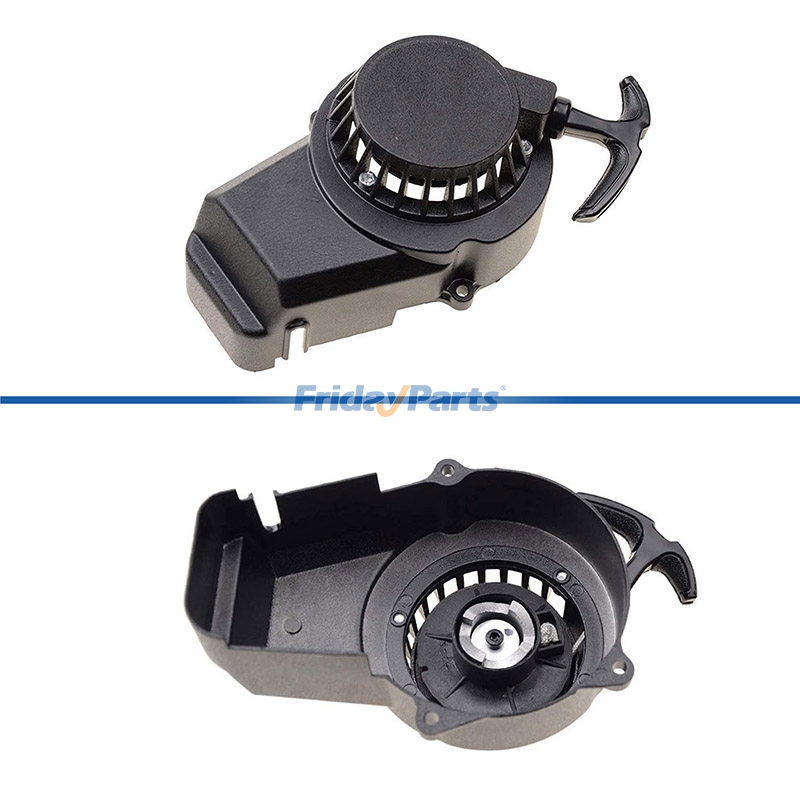 FridayParts Pull Start Recoil Starter With Flywheel for Pocket Coolster SSR SX50 Mini Dirt Bike Moto Quad ATV 2 Stroke