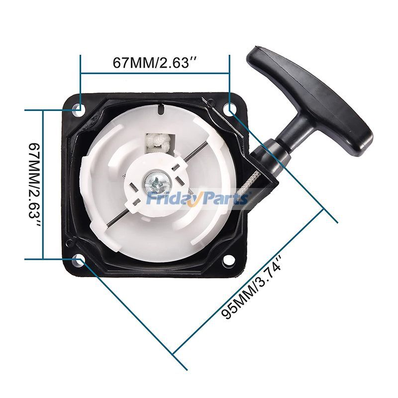 Pull Starter for Small ATVs Quads Dirt Bikes 2-Stroke for Engine