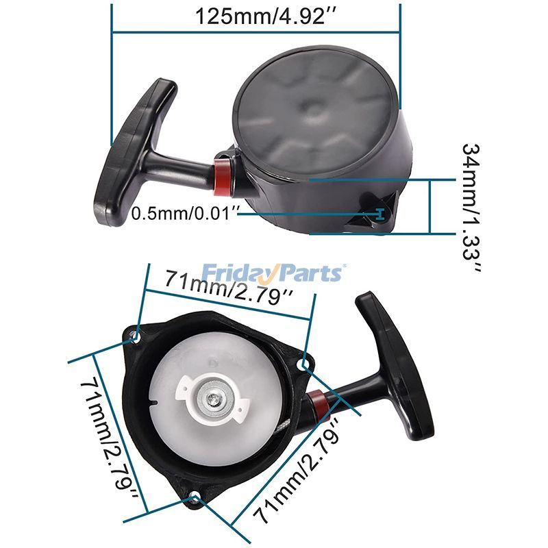 Pull Starter Recoil Assembly for Tanka Bladez TC-355 Moby XL Powerkart Blade-z for Engine