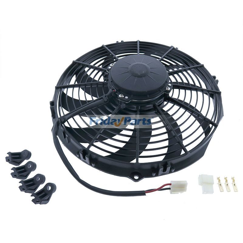 Replacement for Spal 30101522 12-Inch Medium Profile Electric Fan - Curved Blade Pull Design