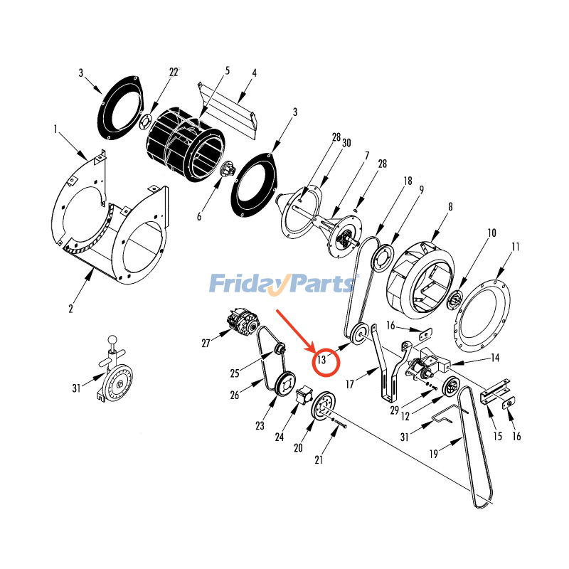輸送冷凍 プーリーアイドラー