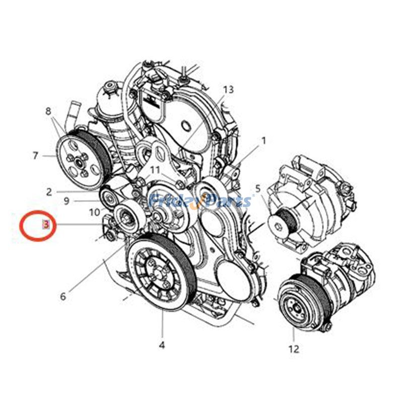 車両 プーリーアイドラー