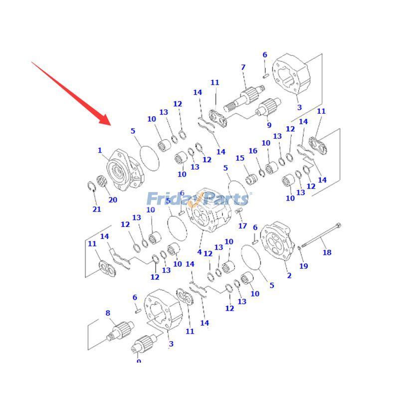 Pump Assembly Wheel for Loader
