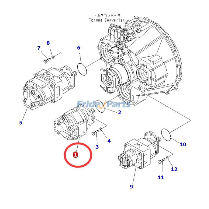 Pump Assembly Wheel for Loader