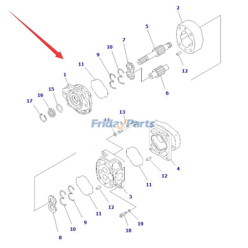 Pump Assembly Wheel for Loader