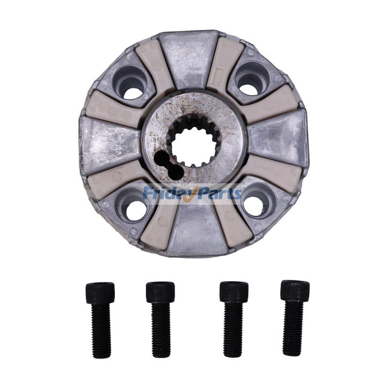 Pump Coupling Assembly FYB00000114 With Hub for John Deere Engine 6068 Excavator 200CLC 225CLC 180 220DW 250GLC 270CLC 190DW