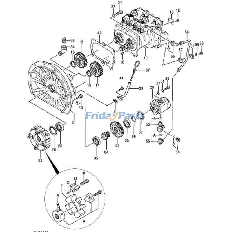 FridayParts Pumpenkupplungsbaugruppe