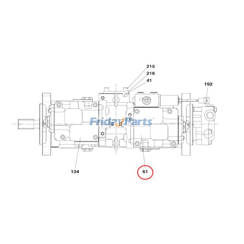 エクスカベーター ポンプ K3V63DT レギュレータ
