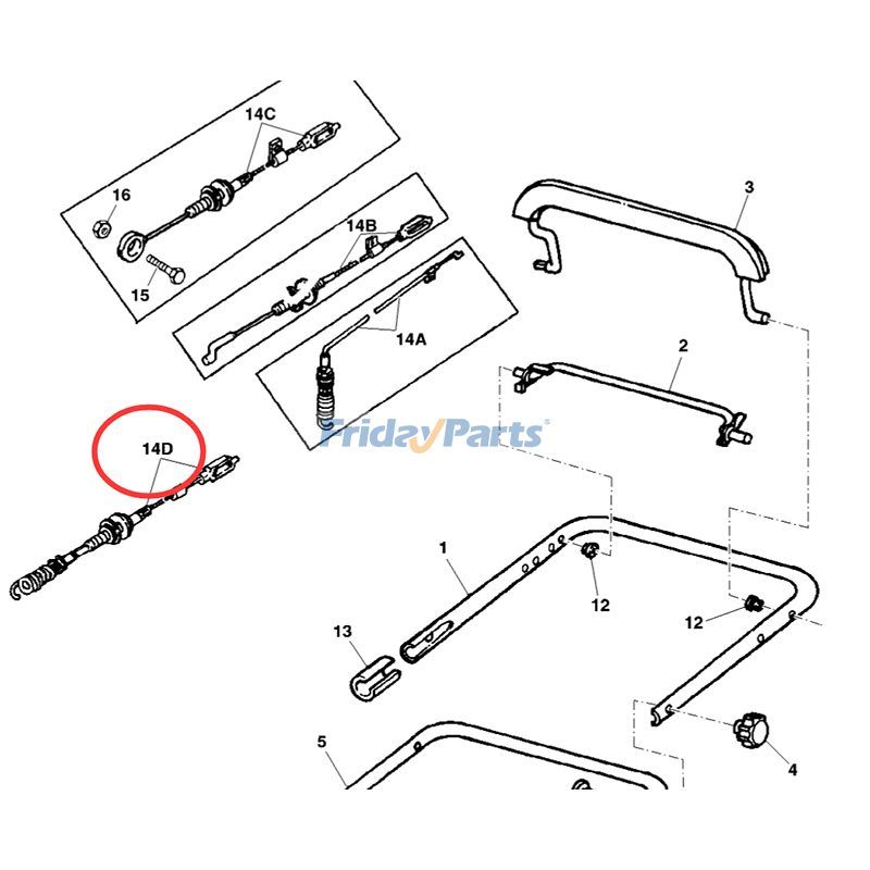 FridayParts Push Pull Cable