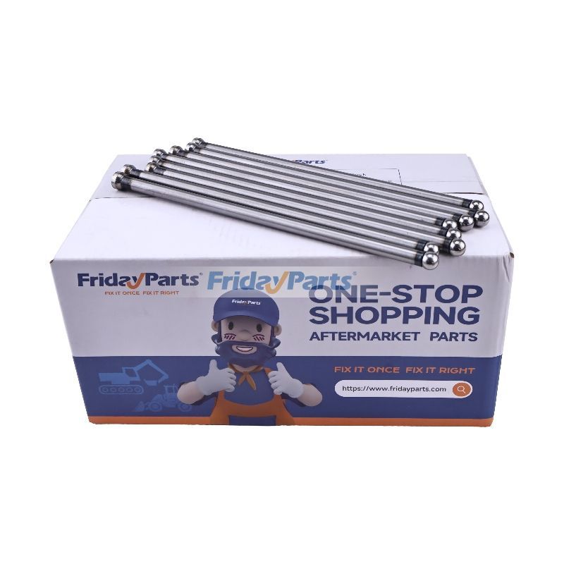 8 Pieces Push Rod 32A05-13100 103-9273 for Mitsubishi S4S S6S Caterpillar CAT 3044C 3046 C3.4 Engine