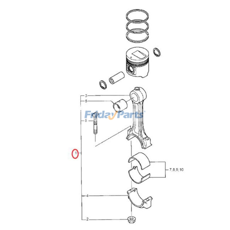 Connecting Rod 50DS-7E in Stock in China