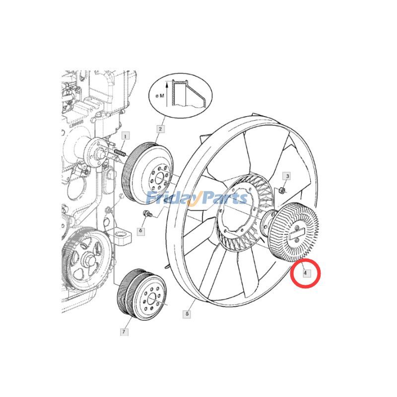 Fan Clutch 4045 6068 For JOHN DEERE Engine,Tractor