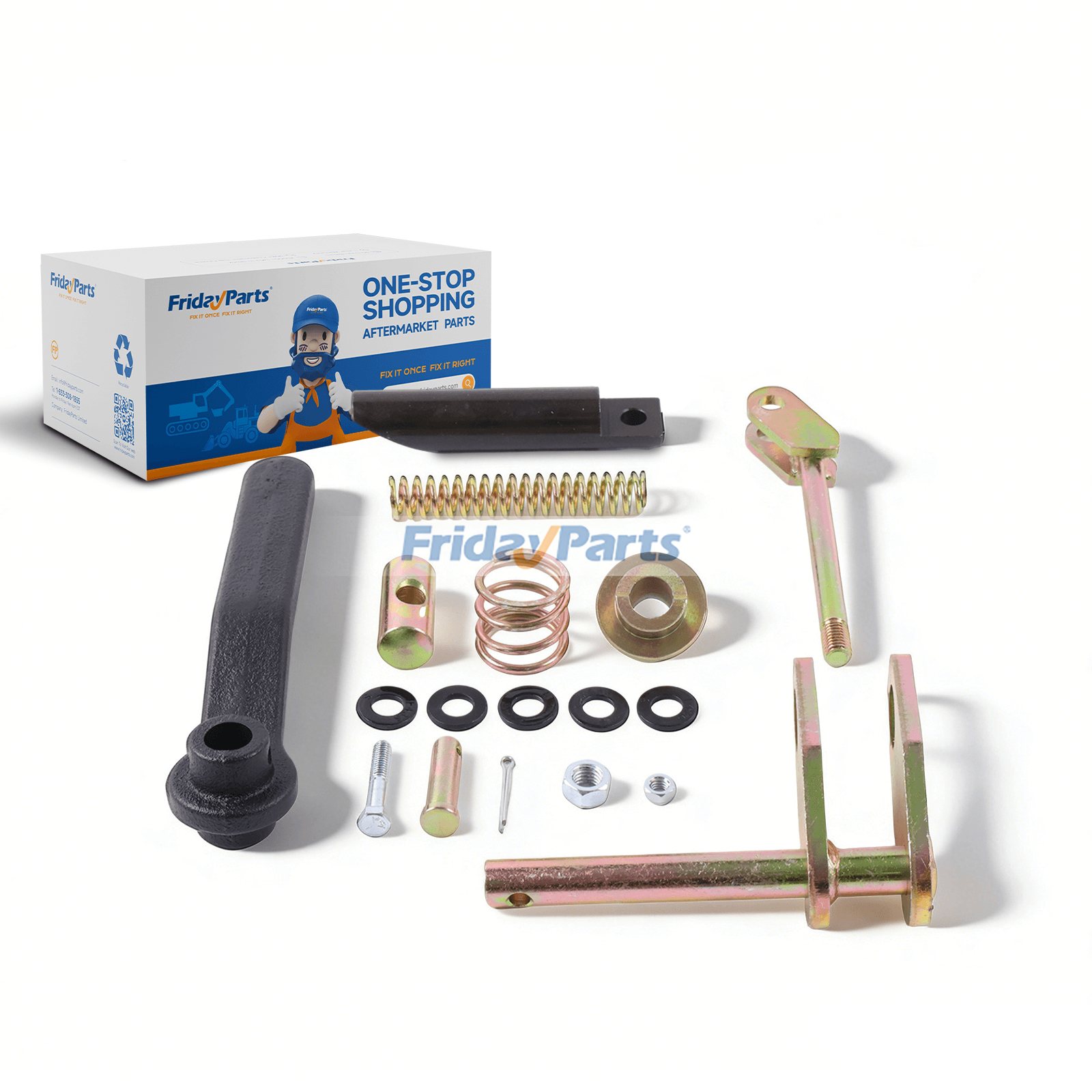 Quick attach coupler latch kit 227873A1 replacement for CASE skid steer 1845C 1835C 1838 1840, improves locking security and reduces attachment failure.