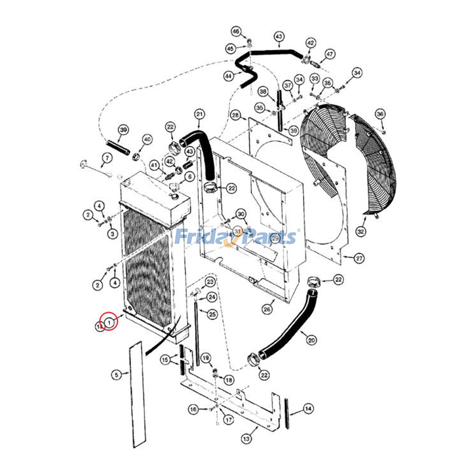 Radiator for Loader