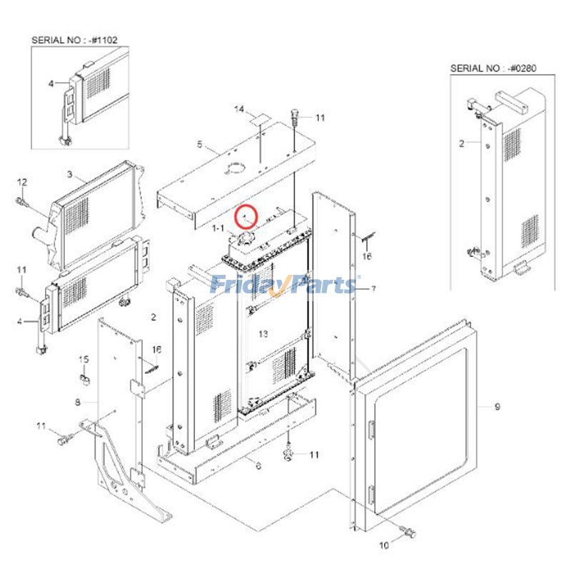 Radiator Wheel for Loader