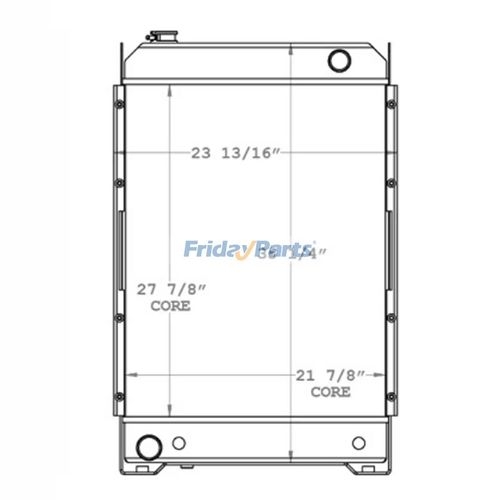 13886 Radiator Radiador 139-6886 para motor Caterpillar CAT 3046 Tractor de cadenas ...