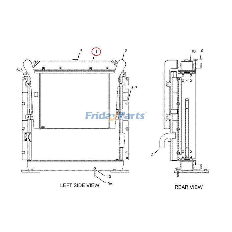Radiatorerpillar CAT for Excavator