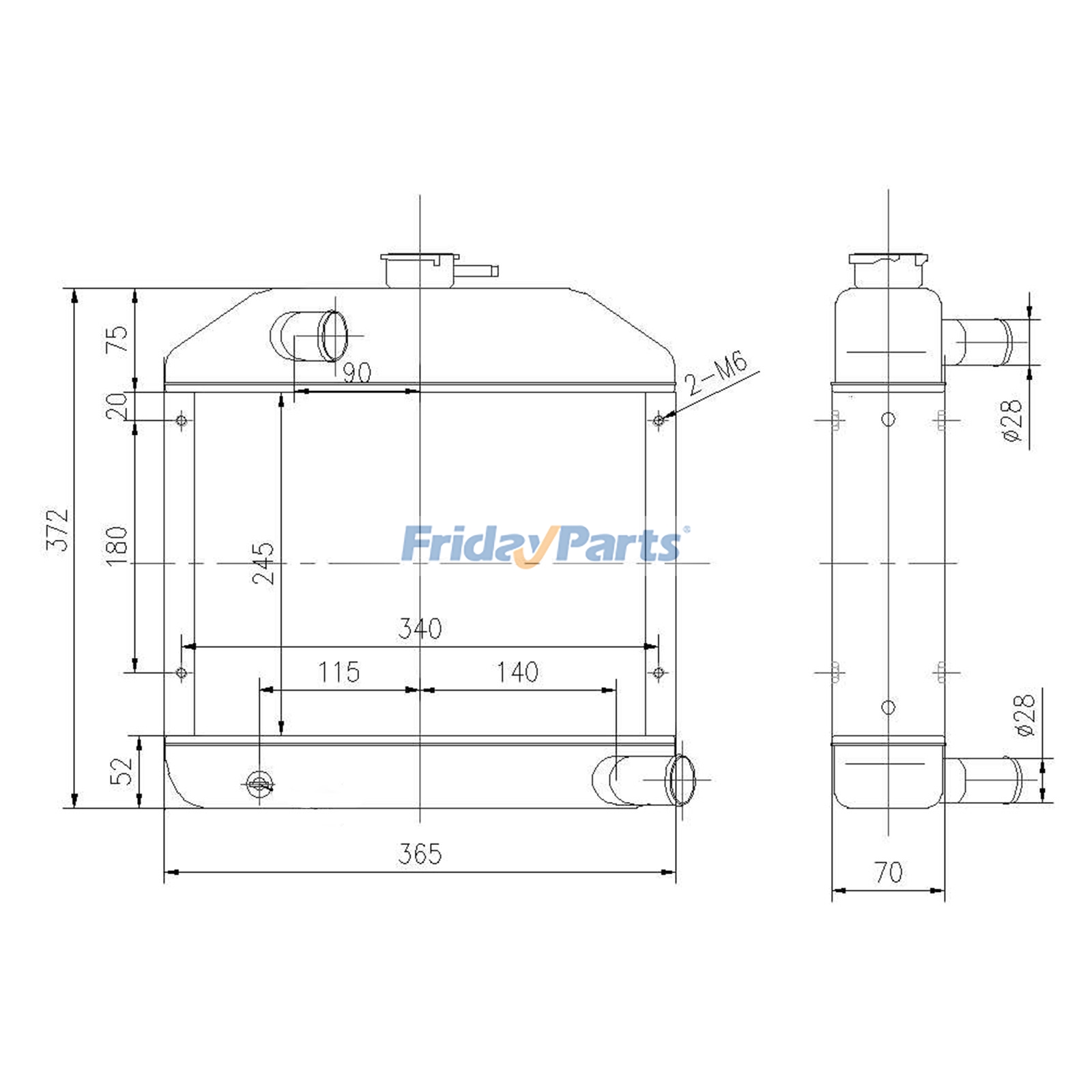 Radiator for Tractor