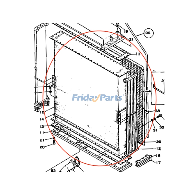 Radiator for Dozer