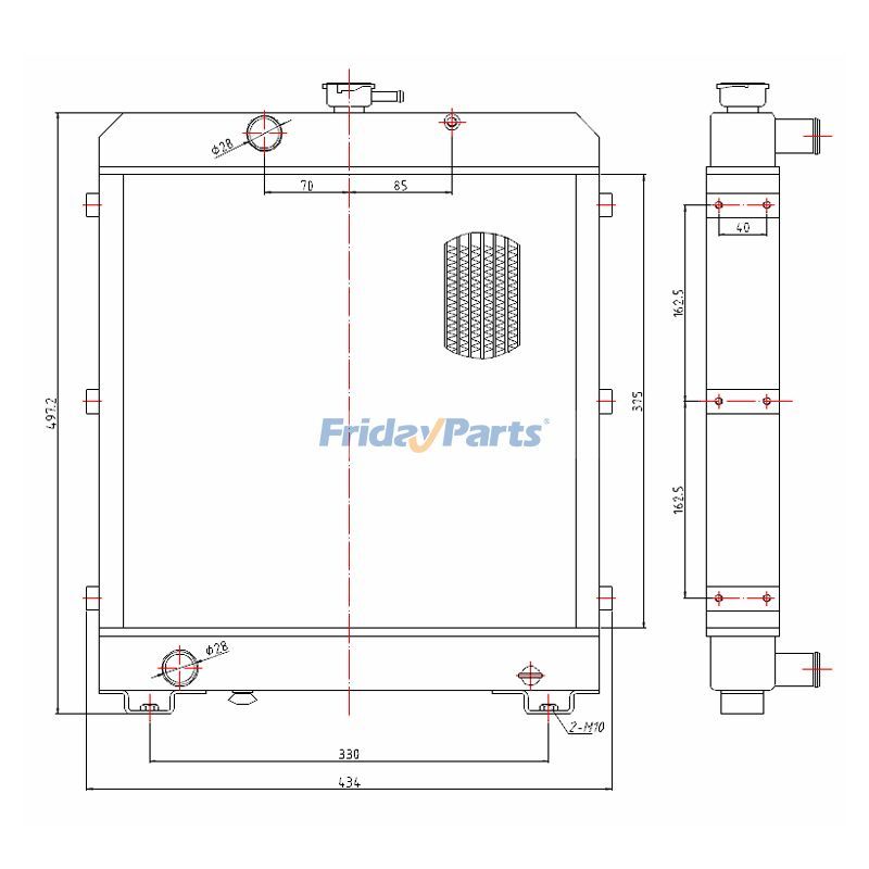 FridayParts Radiator