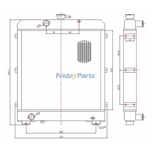 Radiator 1G976-72063 1G976-72060 1G976-72112 1G976-72863 for Kubota ...