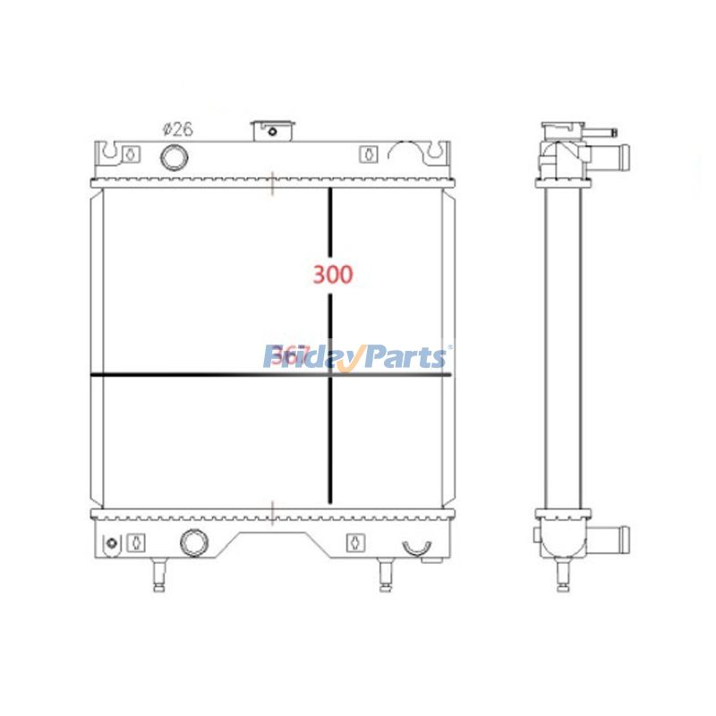 Radiator for Engine,Excavator
