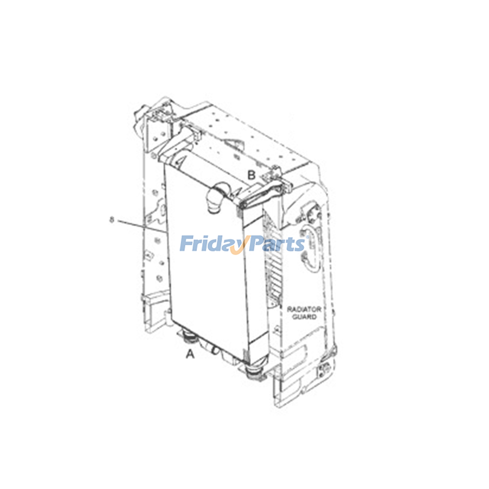 Radiateurpour Bulldozer,Moteur