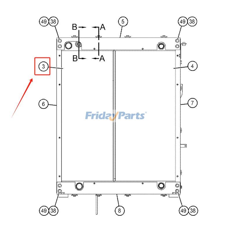 Radiator for Engine,Excavator