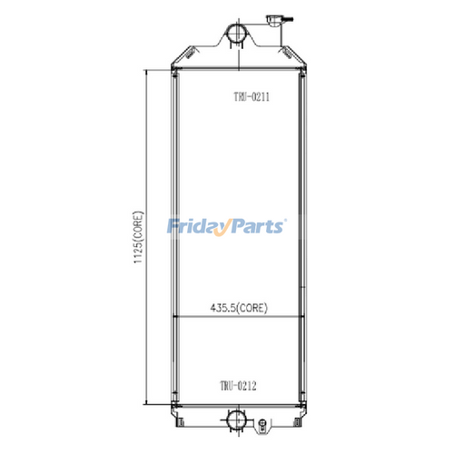C13 Radiator Radiator 3836408 for Caterpillar CAT Engine C13 Excavator 345C MH 345D ...